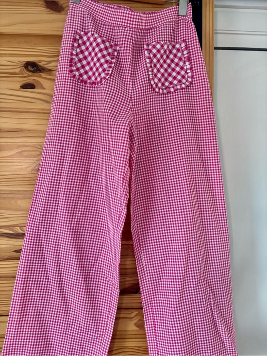 Compania Fantastica Pants - Vichy pink Pants - Compania Fantastica